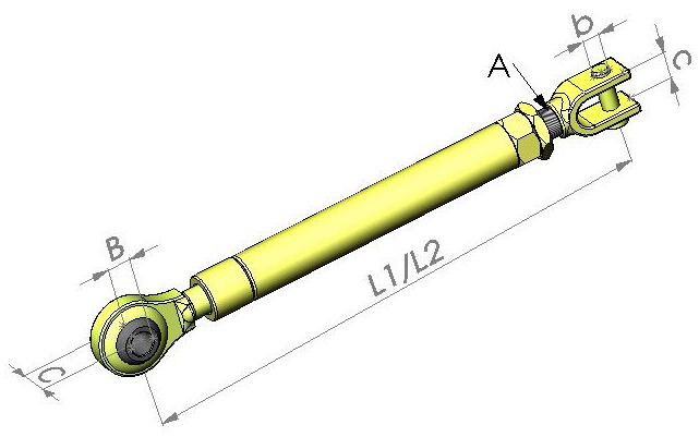 PC-Lateral stabilizer John Deere AL117961-AL151119