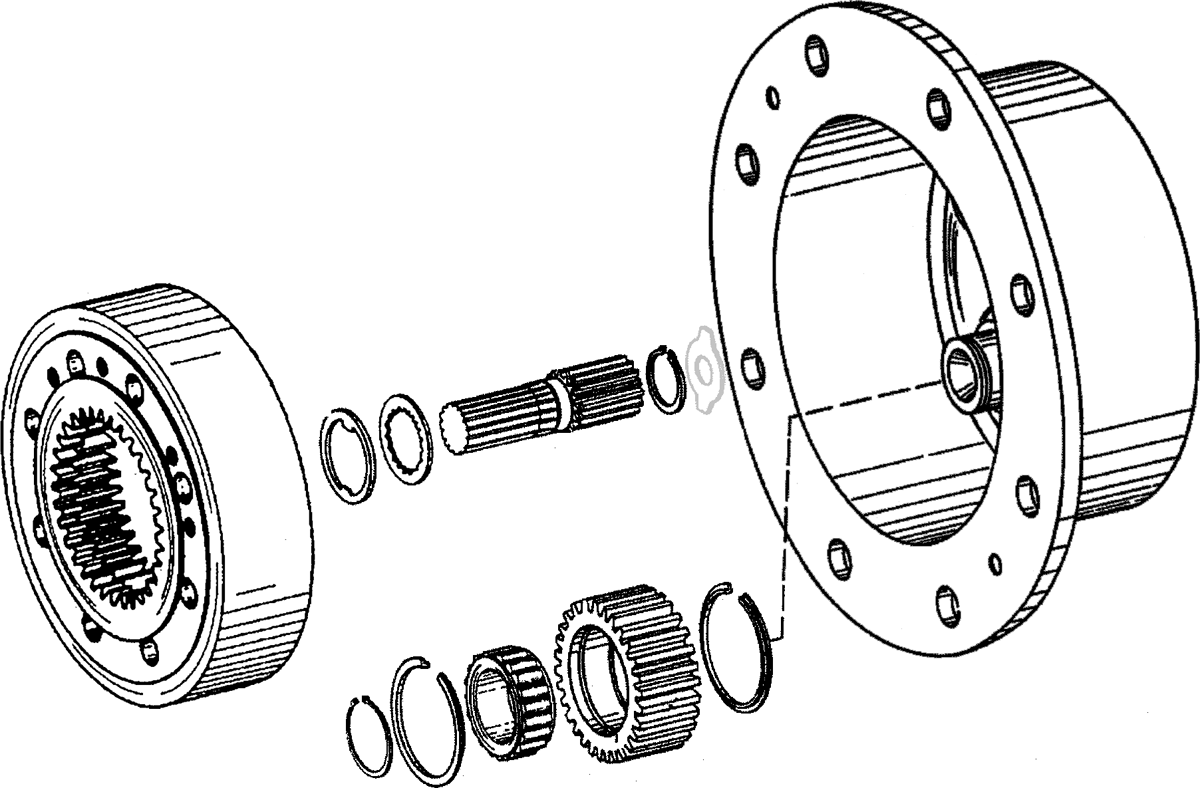 Front wheel drive snap ring ZF 0750101027 | Repuestos Fuster