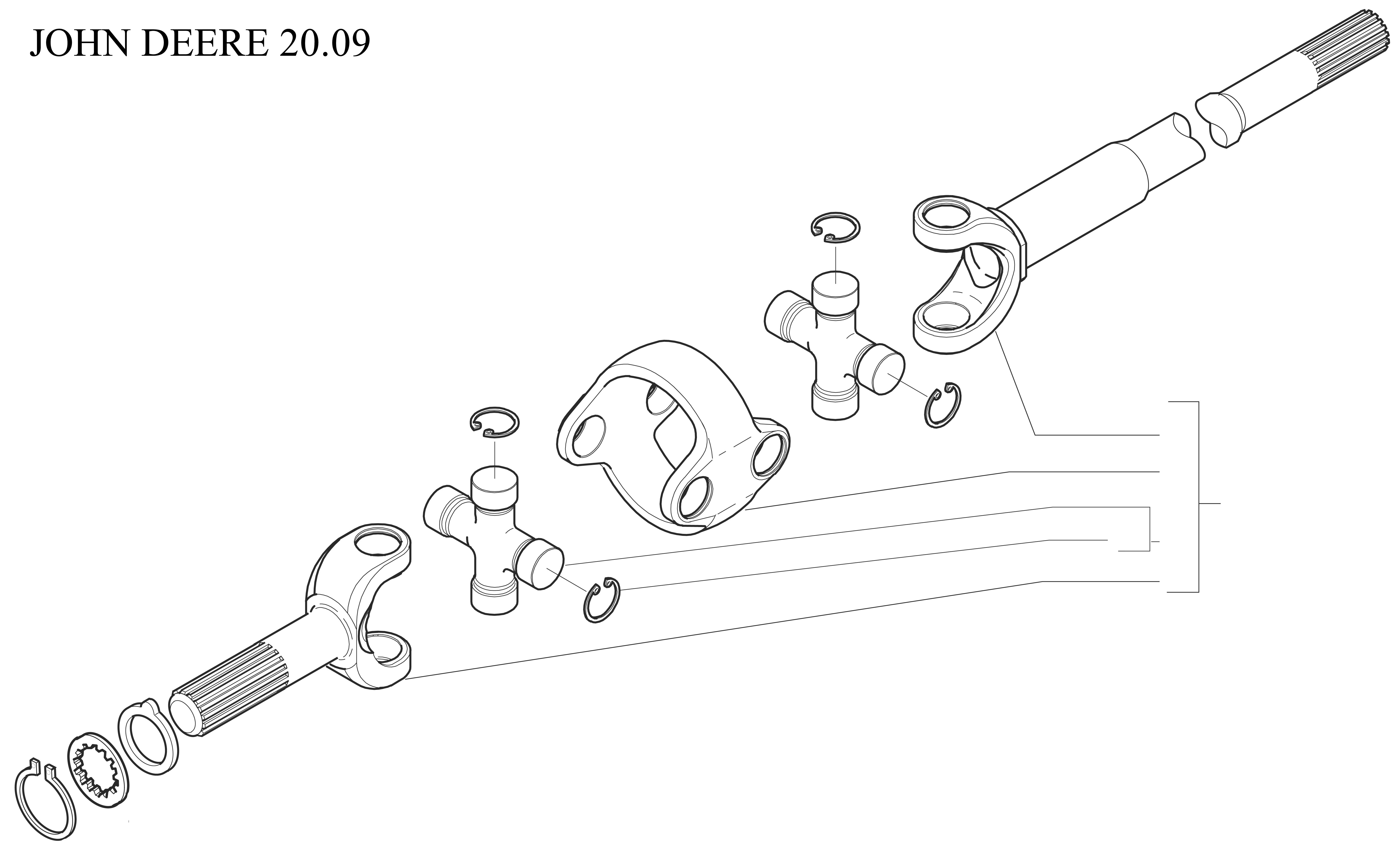 Cardan John Deere ER129077 | Repuestos Fuster