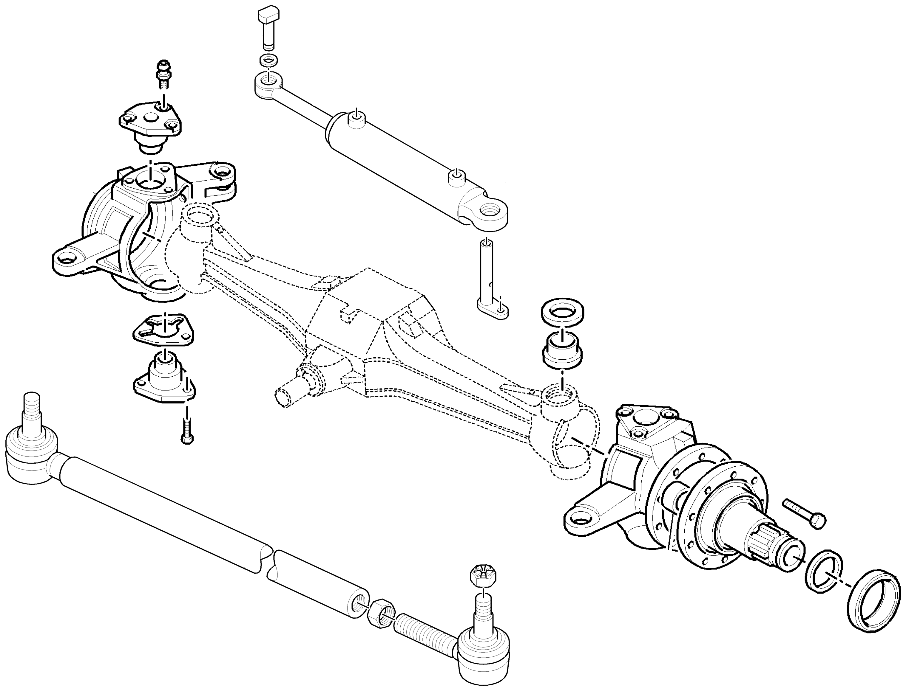 RH knuckle housing Fiat New Holland 5126627 | Repuestos Fuster