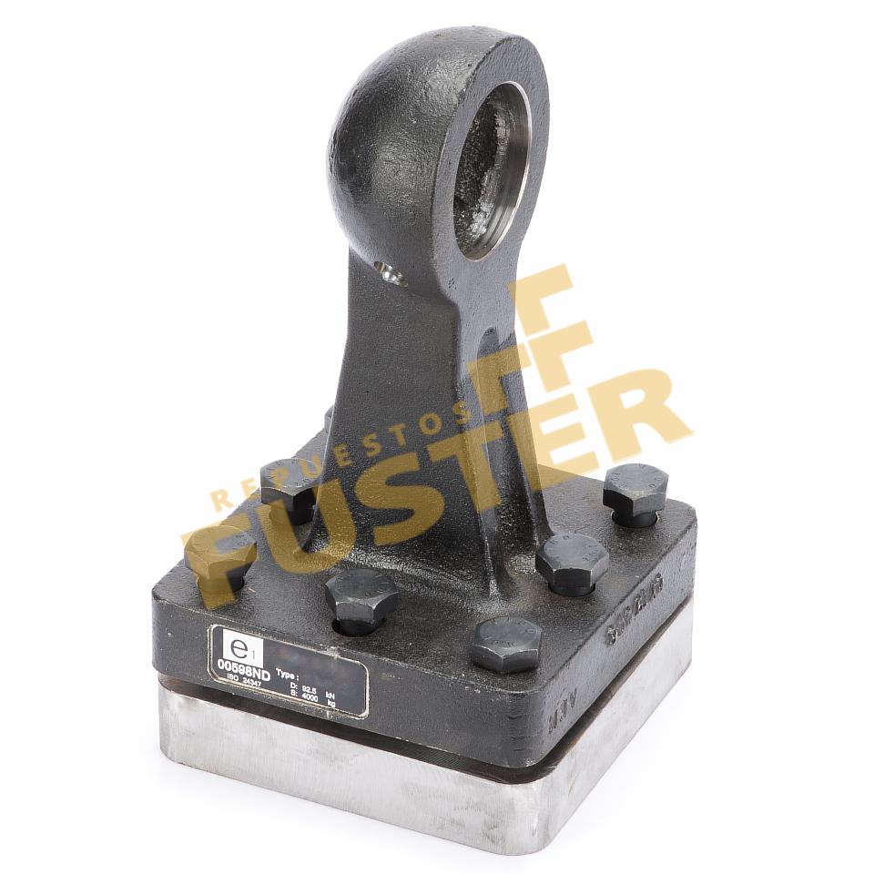 Enganche trasero bola 80 mm