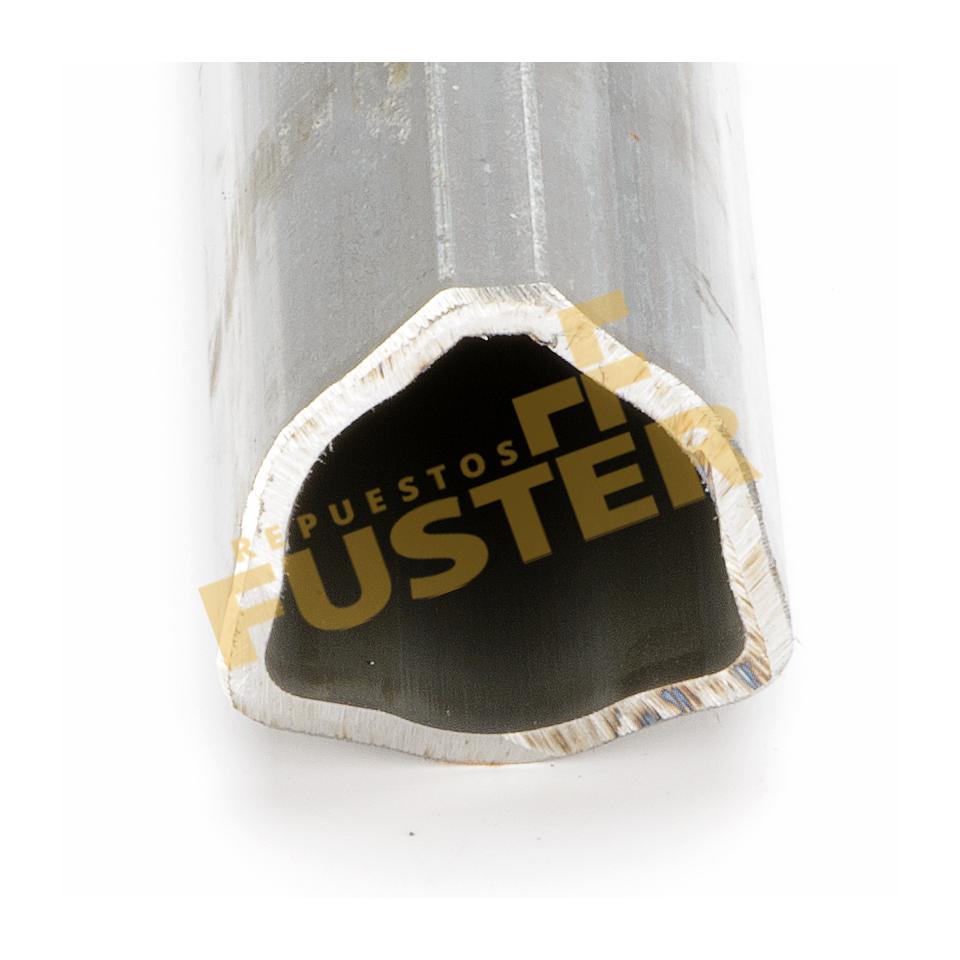 Tubo de transmisión triangular exterior 62,7 x 4 mm 3 metros